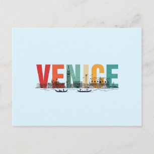 Venice Italy Travel Postcard