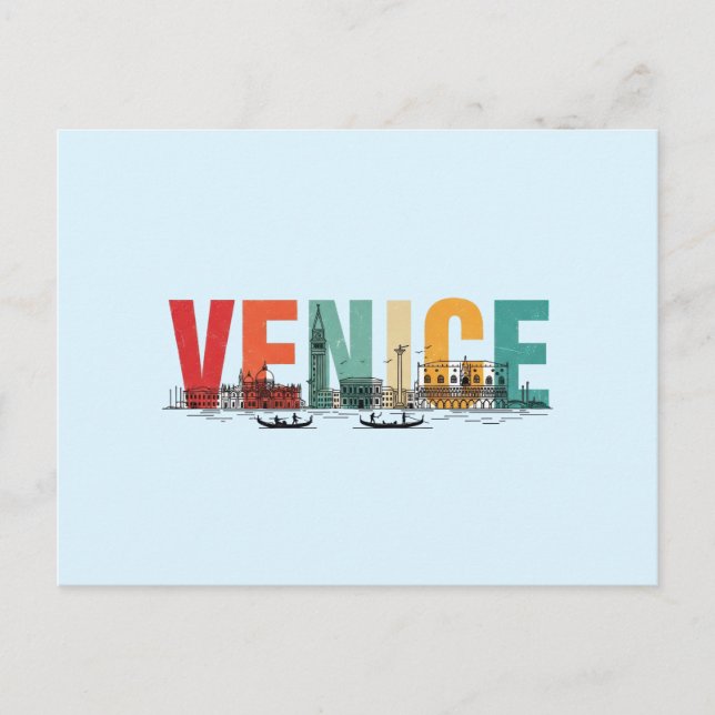 Venice Italy Travel Postcard (Front)