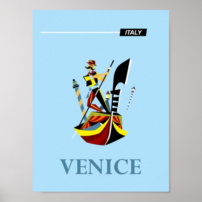 Venice, Italy travel poster (Front)