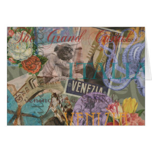 Venice Italy Travel Vintage Pretty Colourful Art