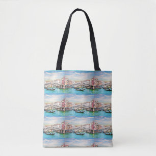 VENICE ITALY VENEZIA BRIDGES TOTE BAG