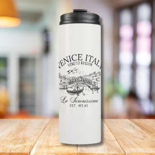 Venice Italy Vintage Landscape Thermal Tumbler