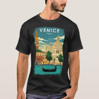 Venice Italy Vintage Minimal Travel Poster