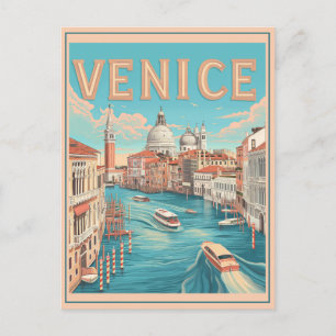 Venice, Italy Vintage Travel Postcard