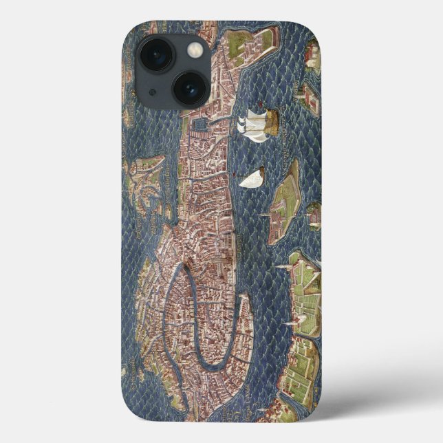 VENICE: MAP, 16TH CENTURY Case-Mate iPhone CASE (Back)