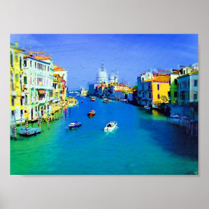 Venice painting poster