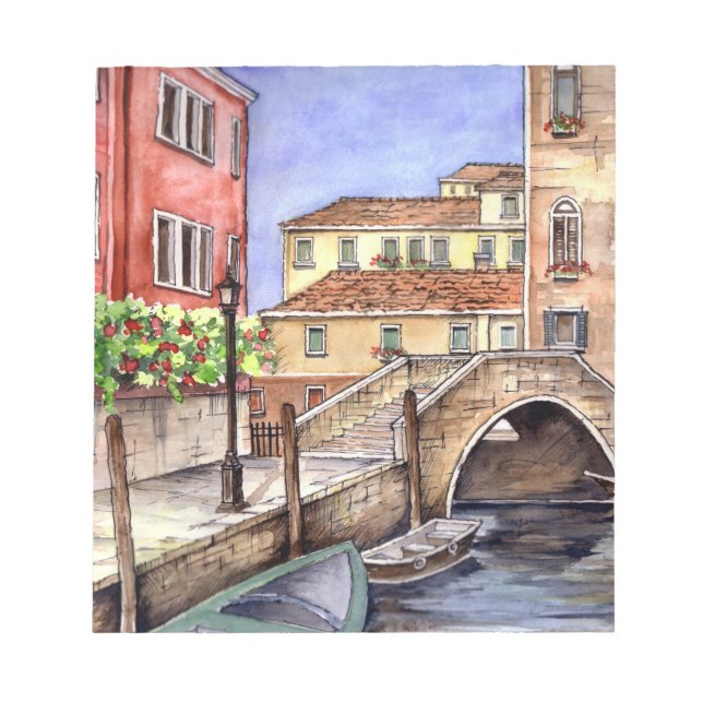 Venice - Pen & Wash Watercolor Notepad (Front)