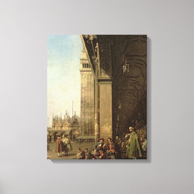 Venice: Piazza di San Marco and the Colonnade Canvas Print (Front)