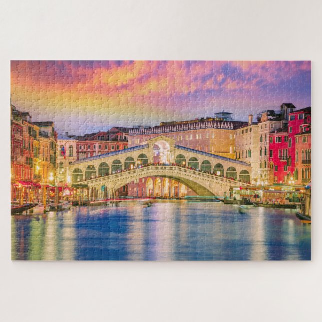 Venice Ponte Rialto Jigsaw Puzzle (Horizontal)