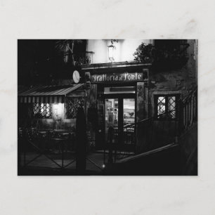 Venice Restaurant at Night Postcard