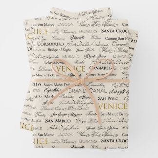 Venice Sights Gift Wrap - 3 sheets