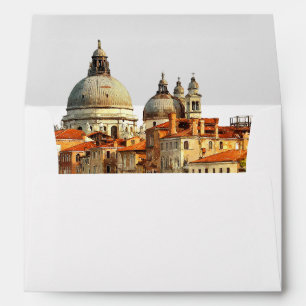 Venice Skyline Wedding Return Address Envelope