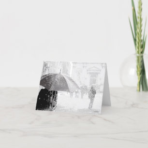 Venice snowstorm thank you card