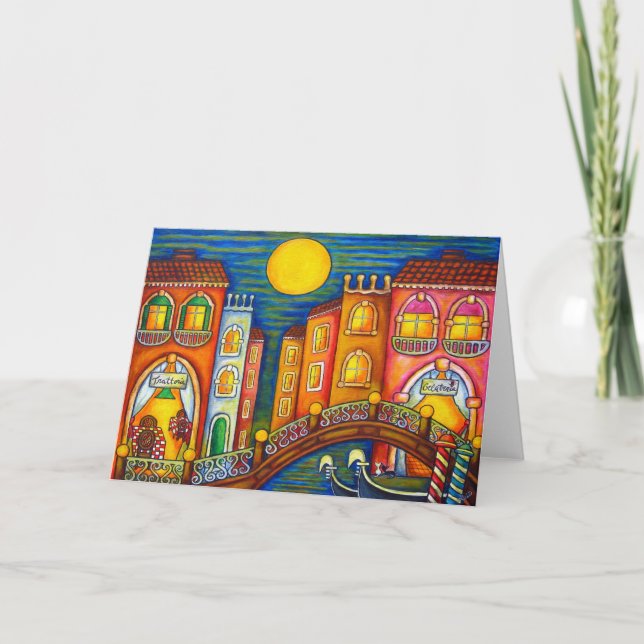 Venice Soiree Greeting Card (Front)