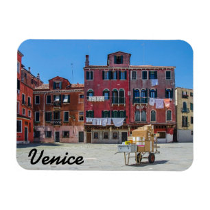 Venice square Flexible Photo Magnet