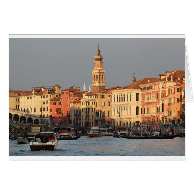 Venice Sunset at the Rialtro Bridge (Front Horizontal)