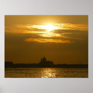 venice sunset poster