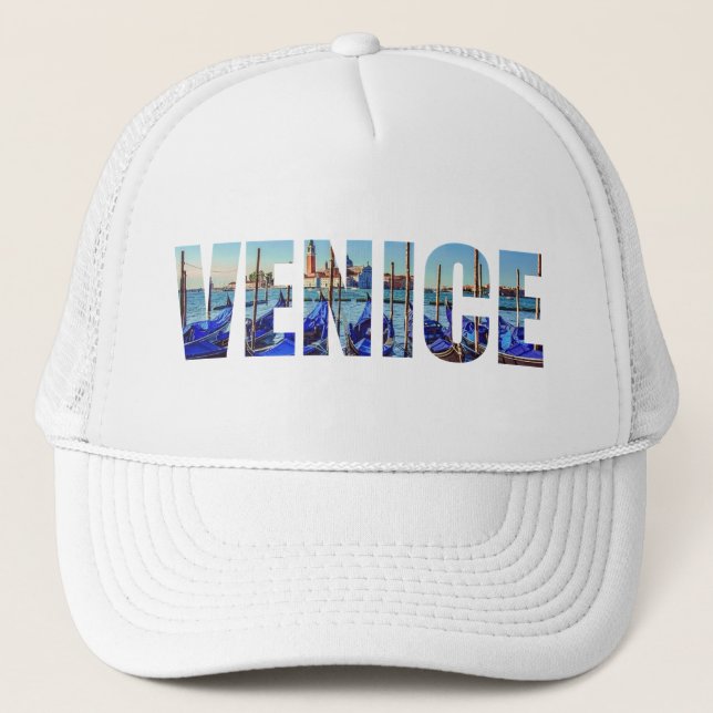 Venice text trucker hat (Front)