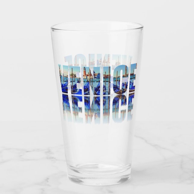 Venice text with reflection glass (Front)