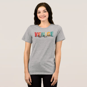 Venice Text with Skyline Tri-Blend Shirt