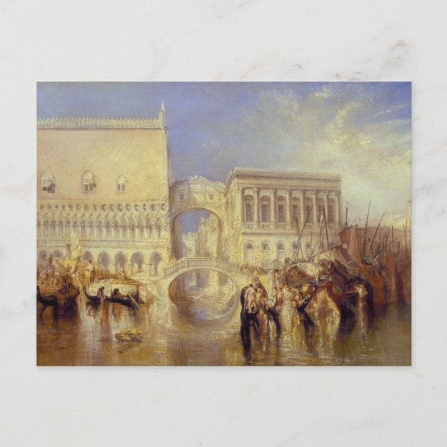 Venice the Bridge of Sighs J. M. W. Turner Italy  Postcard (Front)