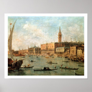 Venice: The Doge's Palace and the Molo from the Ba Poster