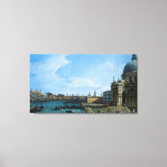Venice: The Grand Canal by Canaletto Canvas Print (Front)