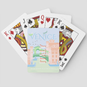 Venice Travel Art, Italy, Travel Art Playing Cards