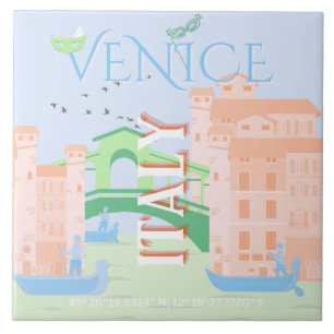 Venice Travel Art, Italy, Travel Art Tile