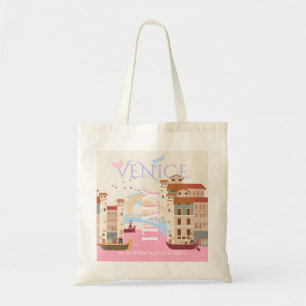 Venice Travel Art, Italy, Travel Art Tote Bag