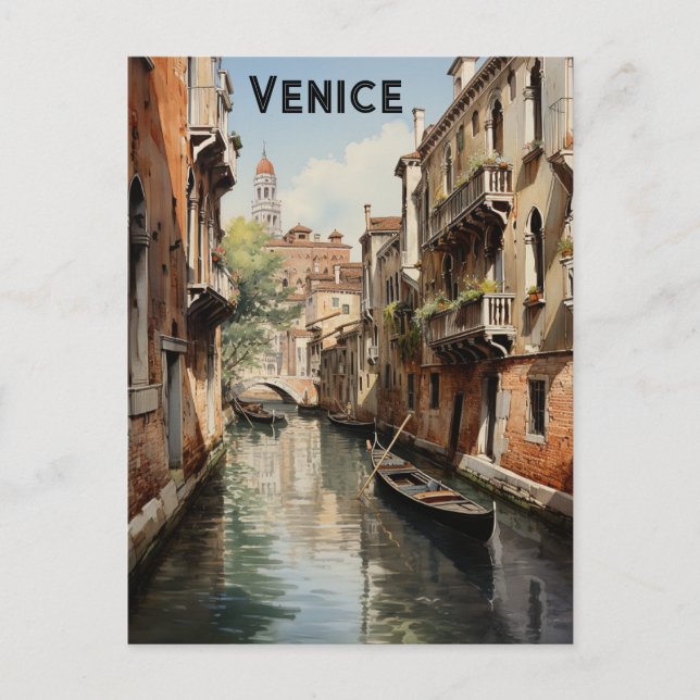 Venice Vintage Postcard (Front)