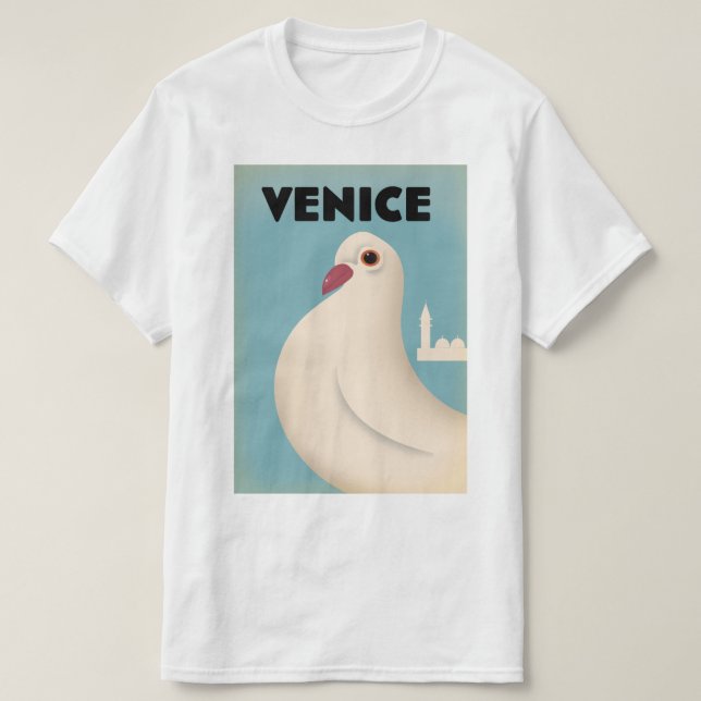 Venice Vintage style travel poster T-Shirt (Design Front)
