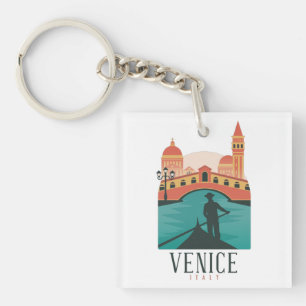Venice Vintage Travel   Key Ring