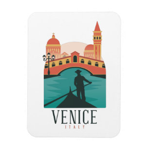 Venice Vintage Travel Magnet