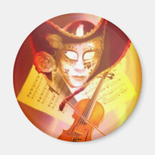 Venice Violinist Magnet