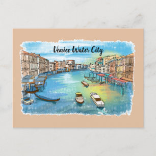 Venice Water City Of Rome Postcard