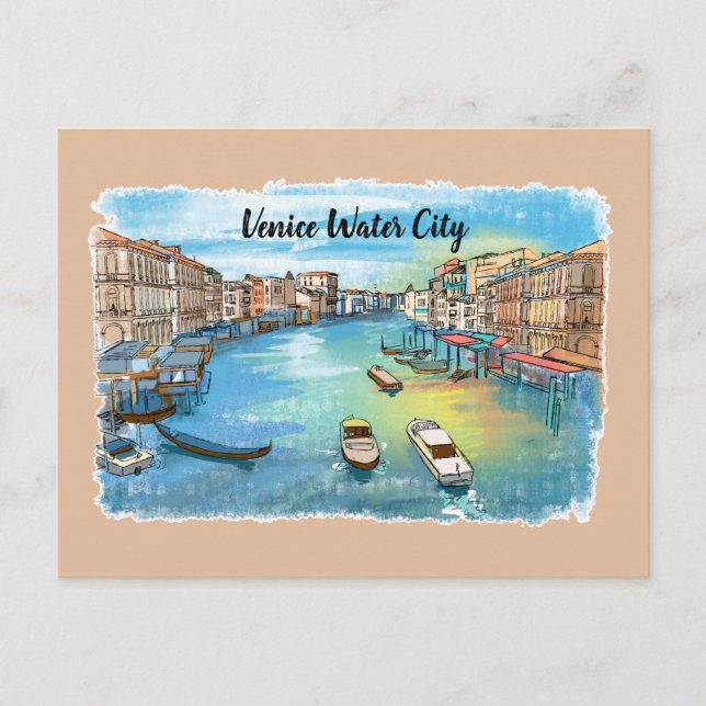 Venice Water City Of Rome Postcard (Front)