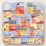 Venice Watercolor Coaster<br><div class="desc">A watercolor painting of Venice,  Italy.  Architecture,  buildings,  canals and waterways,  gondolas and bridges.  Original art by Nic Squirrell.</div>