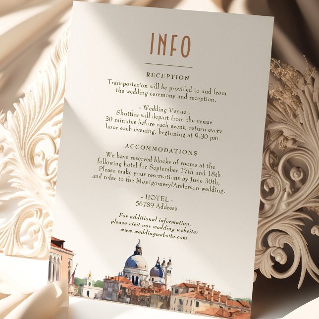 Venice Wedding Info Italy Basilica della Salute In Invitation (Creator Uploaded)