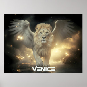 VENICE - WINGED LION POSTER