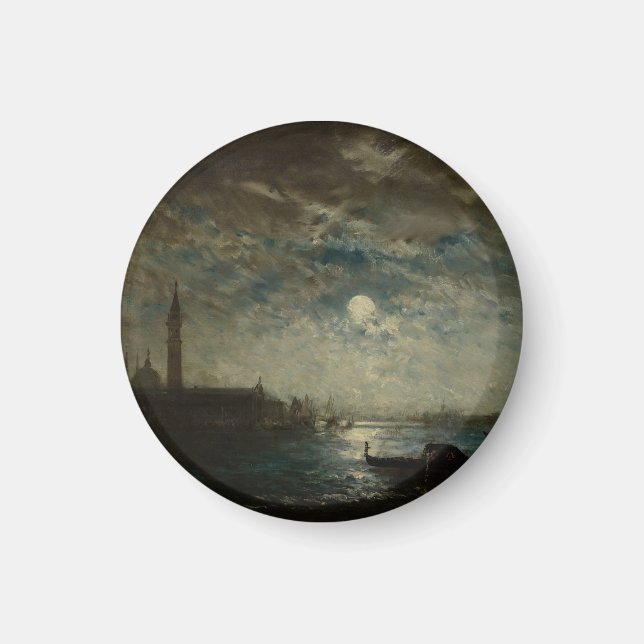 Venise et le Campanile au Clair de Lune  Magnet (Front)