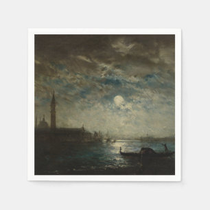 Venise et le Campanile au Clair de Lune  Napkin
