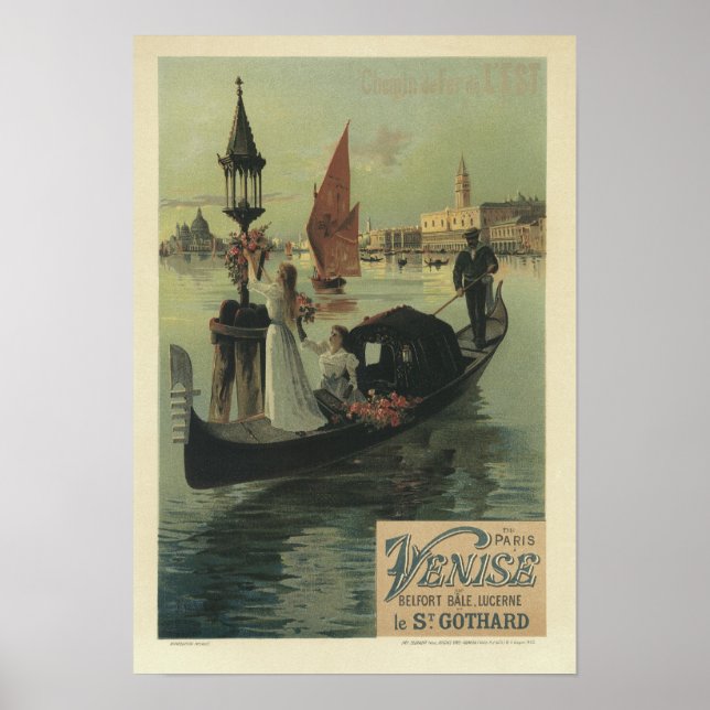 Venise, F Hugo D' Alesi Poster (Front)