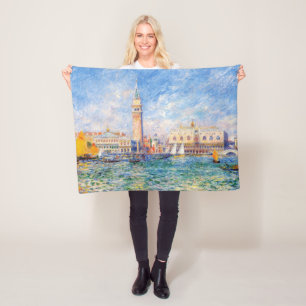 Venise, Venezia, Renoir Fleece Blanket