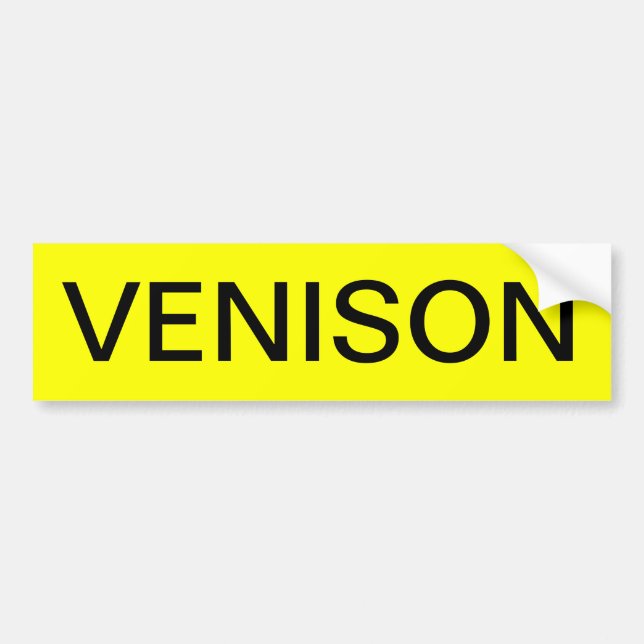 VENISON BUMPER STICKER (Front)