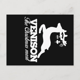 Venison the Christmas meat Holiday Postcard