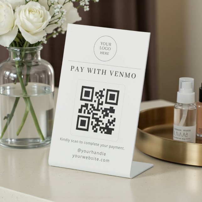 Venmo Payment QR Code Scan to Pay Pedestal Sign (Creator Uploaded)