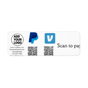 Venmo paypal scan to pay add q r code logo text na
