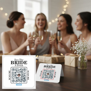 Venmo QR Code Buy the Bride a Drink Bachelorette  Square Sticker
