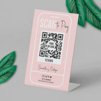 Venmo QR Code Payment Blush Pink Logo Scannable